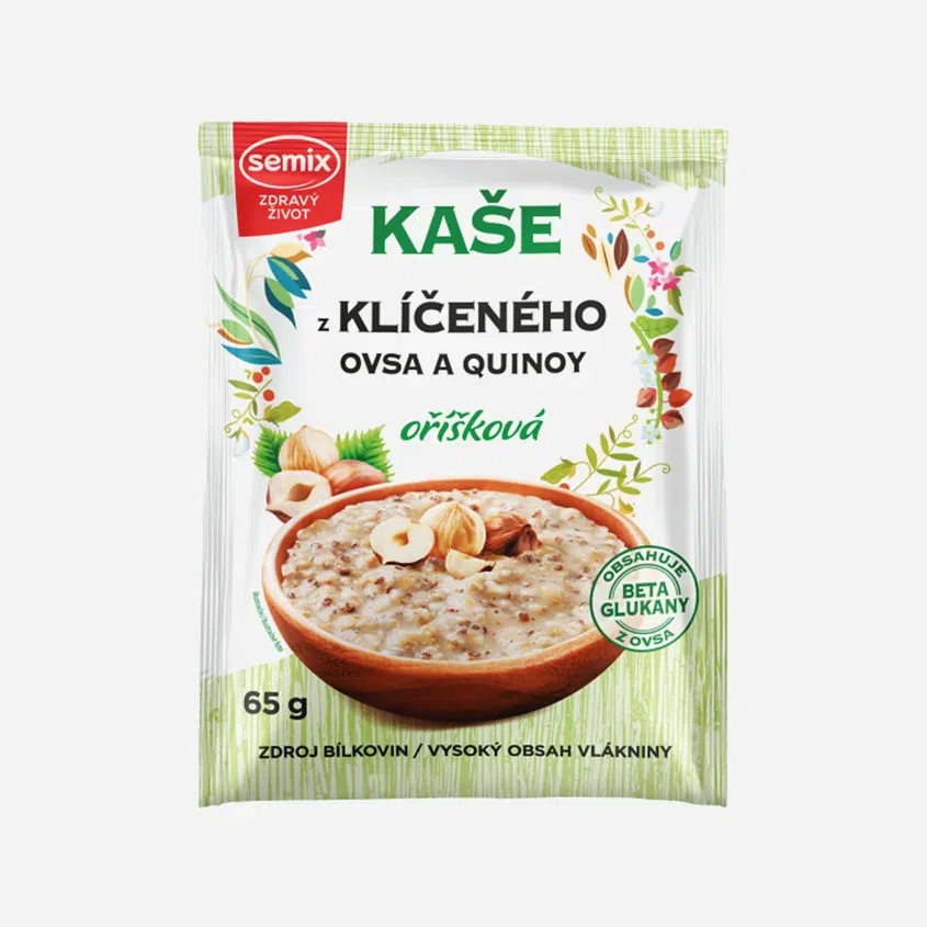 Kaše z klíčeného ovsa a quinoy oříšková bez lepku