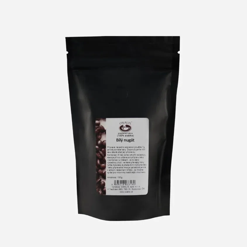 káva aromatizovaná mletá - Bílý nugát