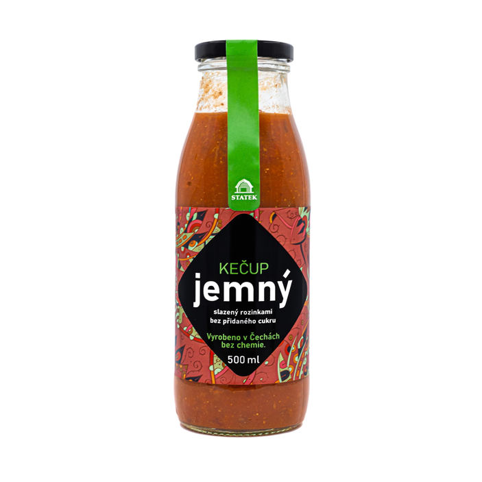 Kečup jemný bez cukru s rozinkami