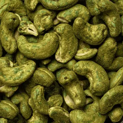 Kešu pražené matcha a zázvor