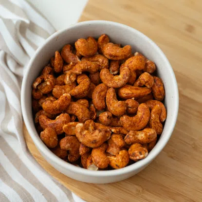 Kešu pražené s příchutí Chilli & Limeta