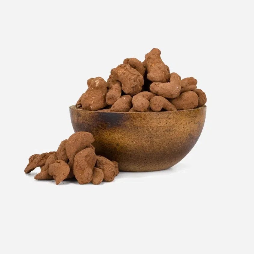 Kešu v karamelu a kakau