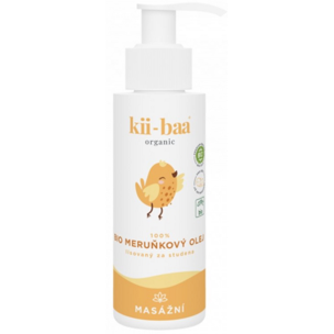 Kii-baa organic 100% Meruňkový Bio olej 0+ Masážní 100ml expirace