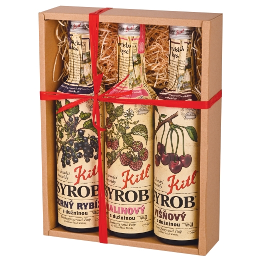 Kitl Syrob Červené ovoce (Malina, Višeň, Č. rybíz) 3x 500ml