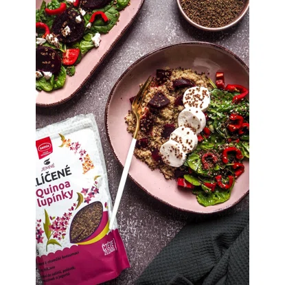 Klíčené quinoa lupienky