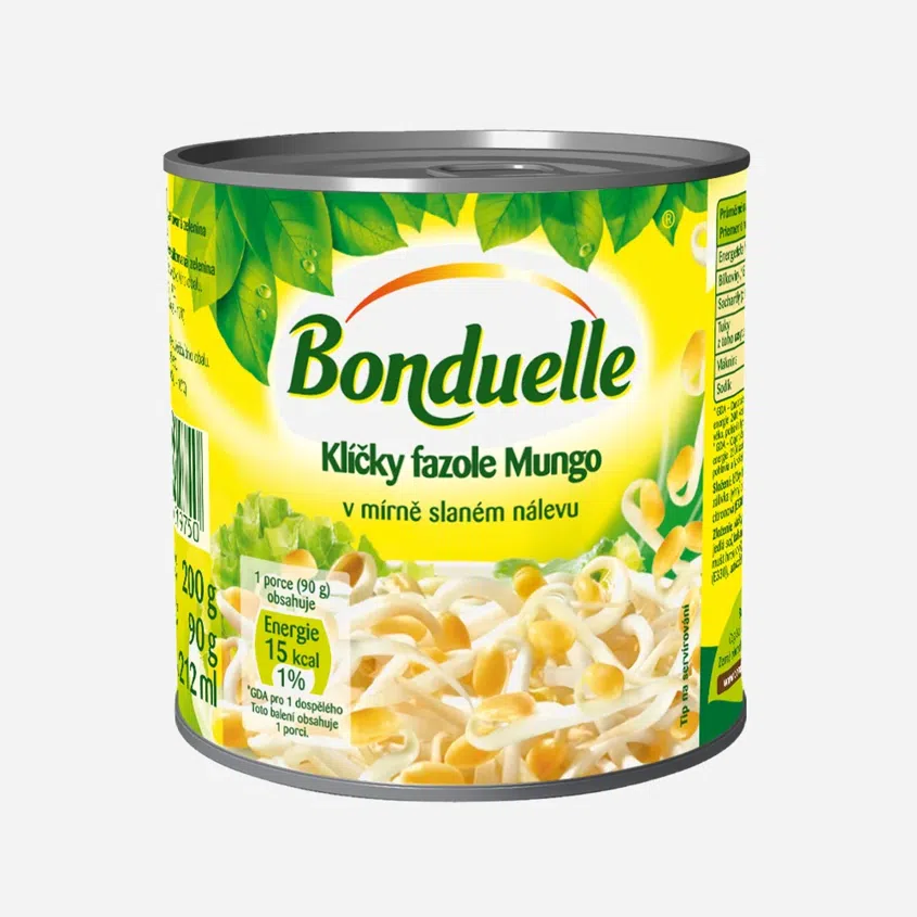 Klíčky fazole mungo v mírně slaném nálevu