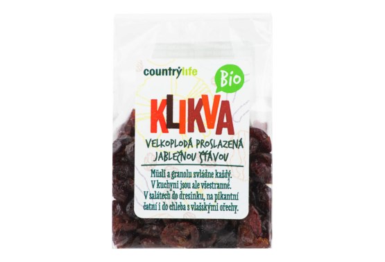 kľukva veľkoplodá (brusnice) Zavárané jablkovou šťavou