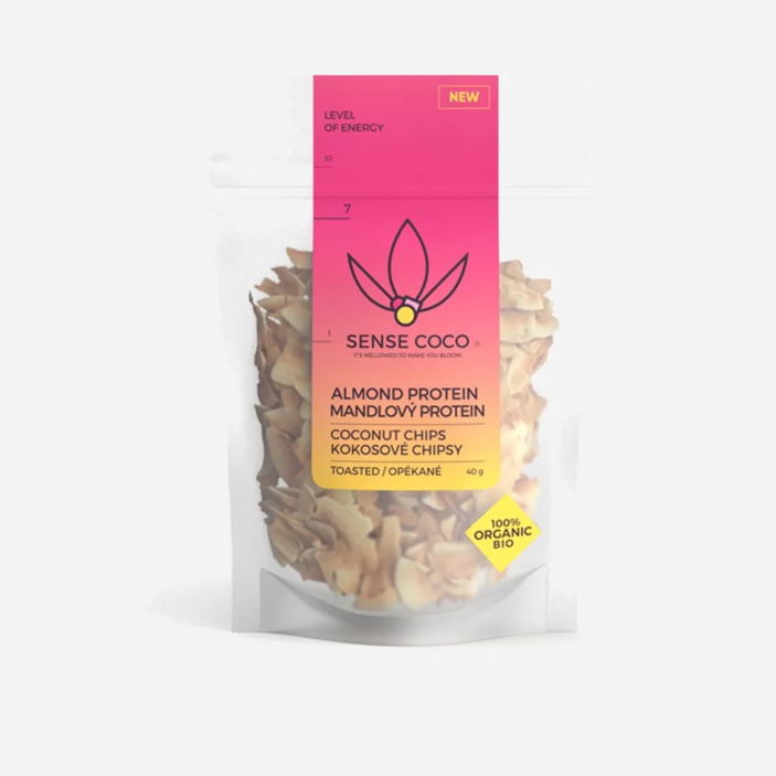 Kokosové chipsy proteinové mandlové  BIO