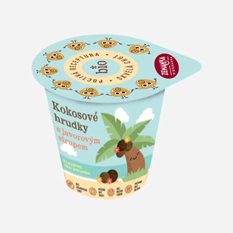 Kokosové mini hrudky s javorovým sirupem BIO - expirace 31.10.2026