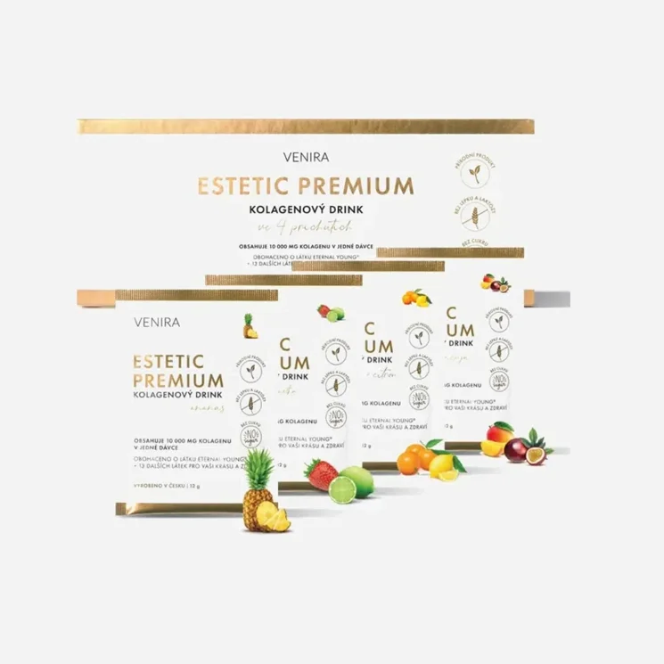 Kolagenový drink mix 4 příchutí 40 x 12 g - expirace