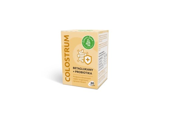 Kolostrum kapsule s betaglukánmi a probiotikami
