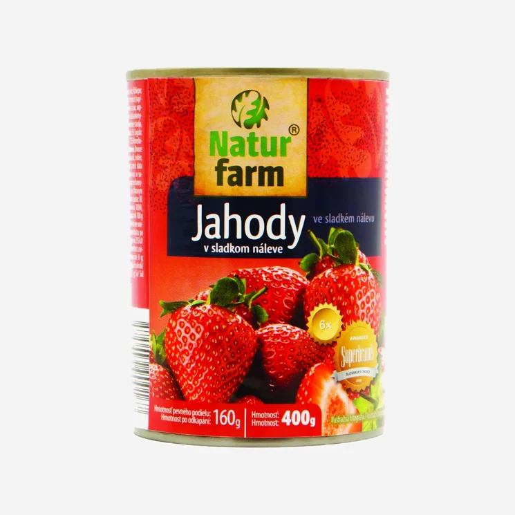 Kompot jahodový ve sladkém nálevu