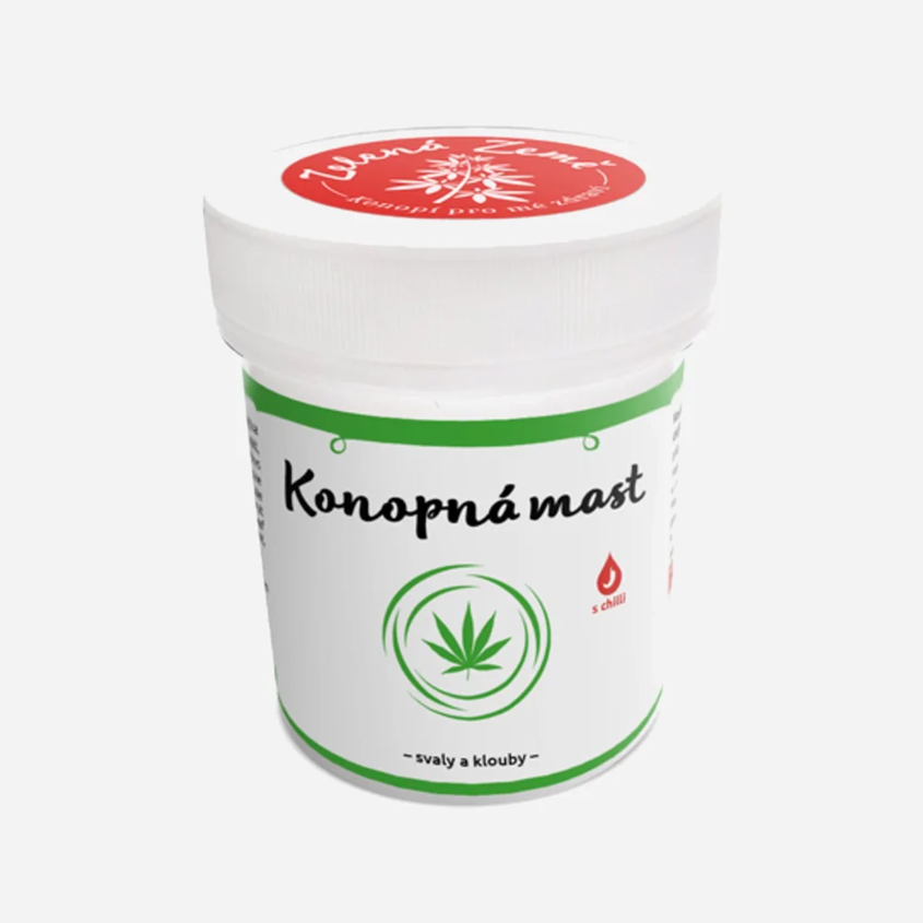 Konopná mast z kostivalu a chilli - svaly a klouby