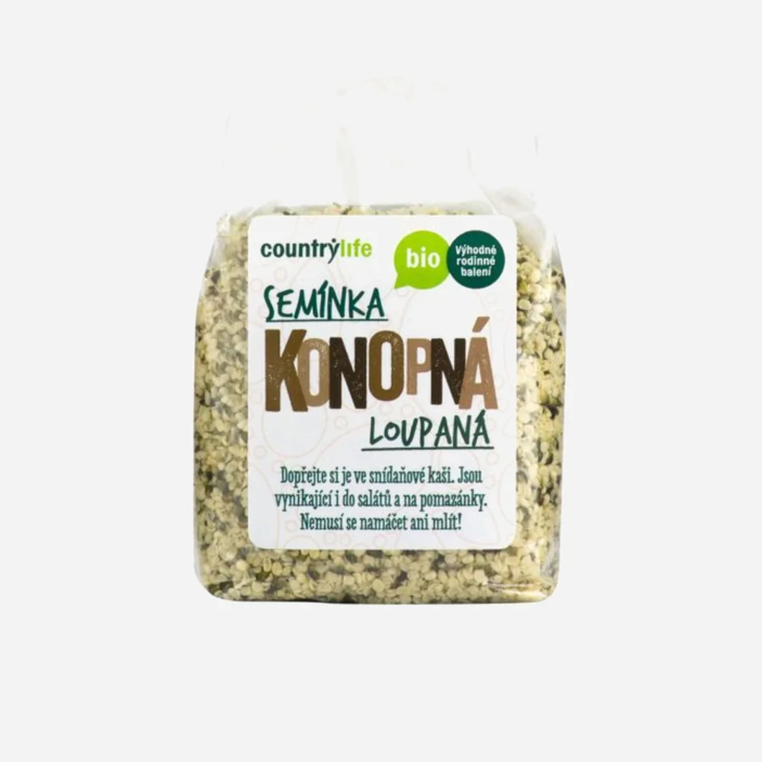 Konopná semínka loupaná BIO