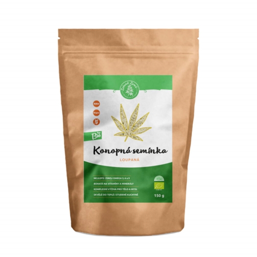 Konopná semínka loupaná BIO