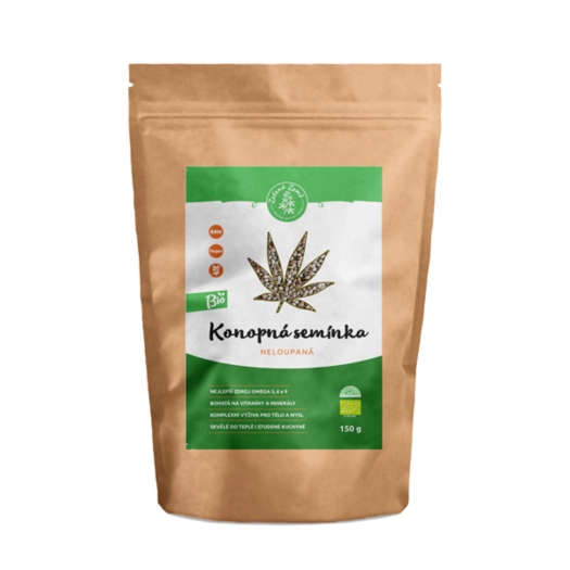 Konopná semínka neloupaná BIO 150 g