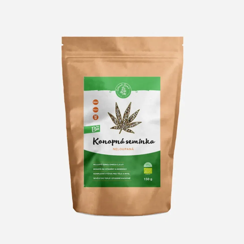 Konopná semínka neloupaná BIO 150 g