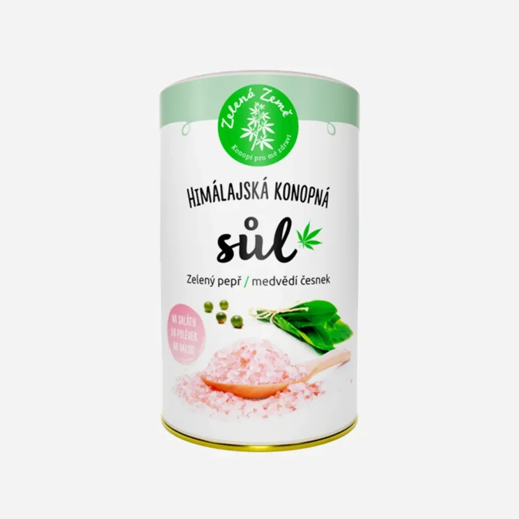 Konopná sůl Zelený pepř a medvědí česnek 165 g 6 x 165 g