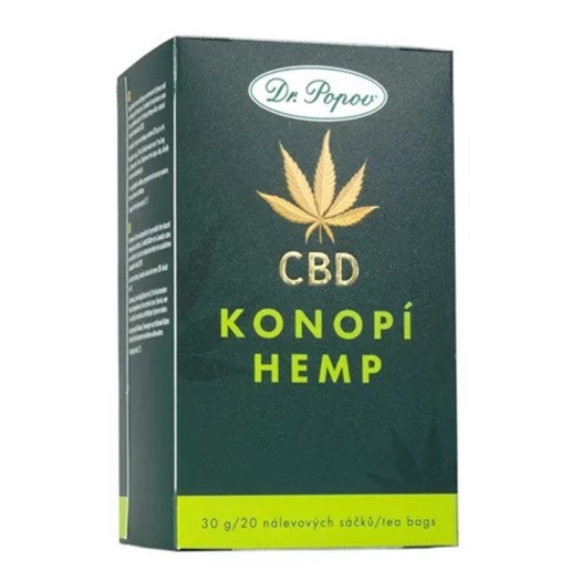 Konopný čaj s CBD 4% 20 sáčků