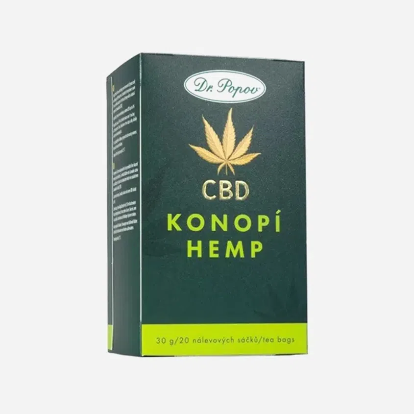 Konopný čaj s CBD 4% 20 sáčků