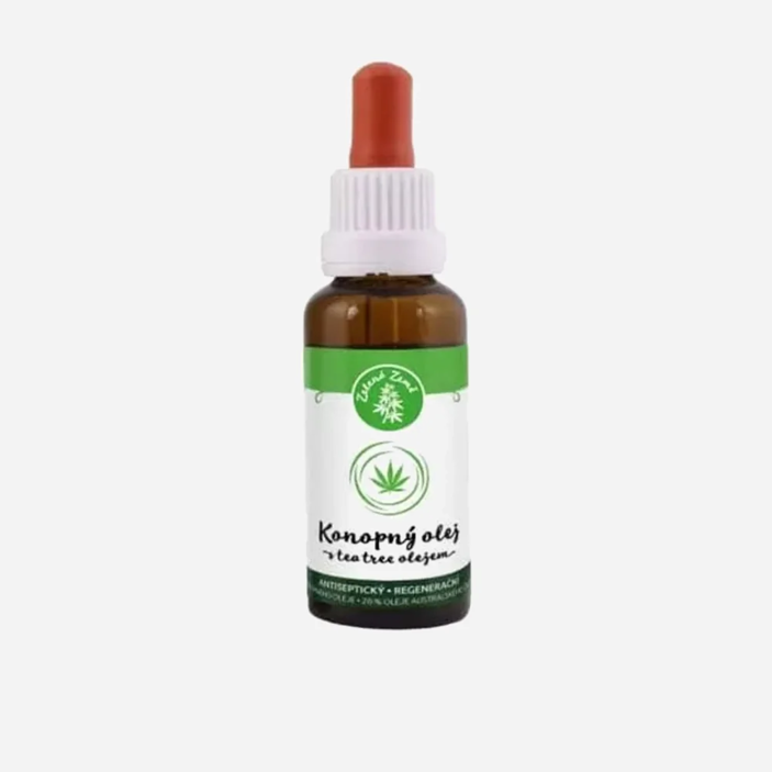 Konopný olej s tea tree olejem