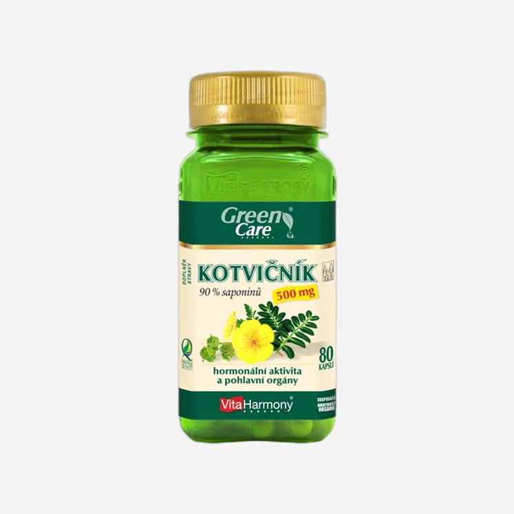 Kotvičník 500 mg 90 % saponinů 80 tablet 6 x 80 tablet