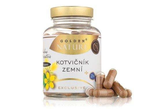 Kotvičník zemný 90%, zinok a selén 100 tabliet