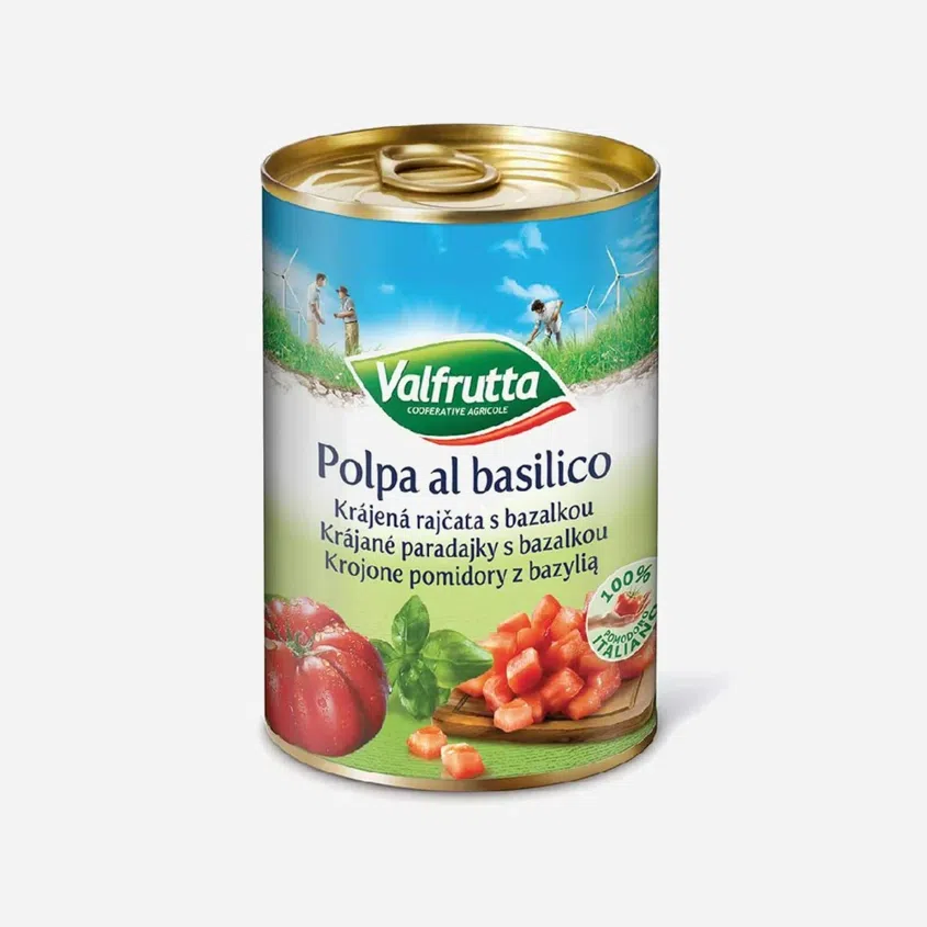 Krájená rajčata s bazalkou