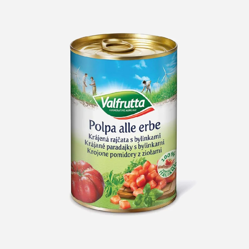 Krájená rajčata s bylinkami