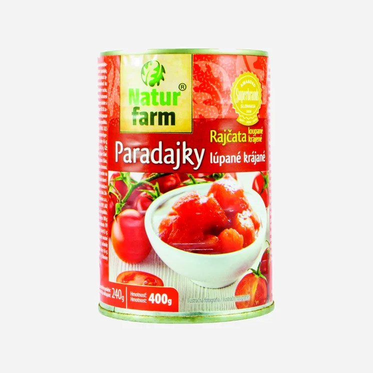 Krájená rajčata v rajčatové šťávě