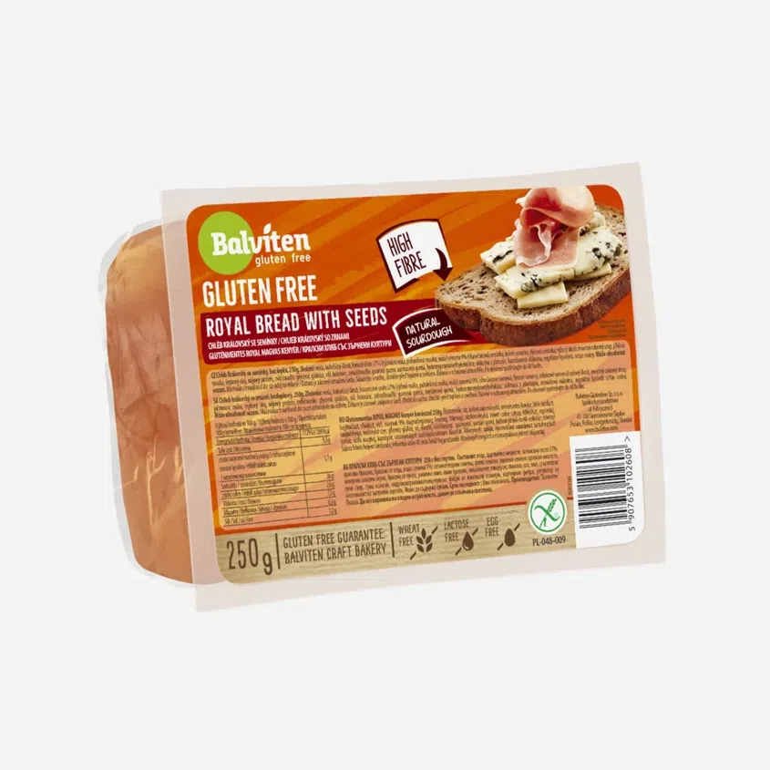 Královský chléb tmavý bez lepku