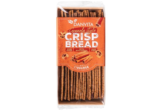 Krehké pšeničné granola plátky so škoricou