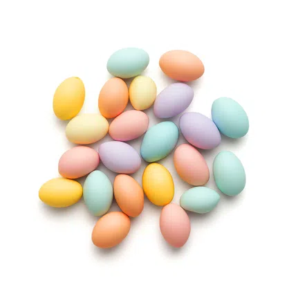 Křupavá barevná mini vajíčka