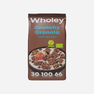 Křupavá granola s čokoládou a mořskou solí BIO