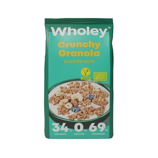 Křupavá granola s praženými ořechy BIO