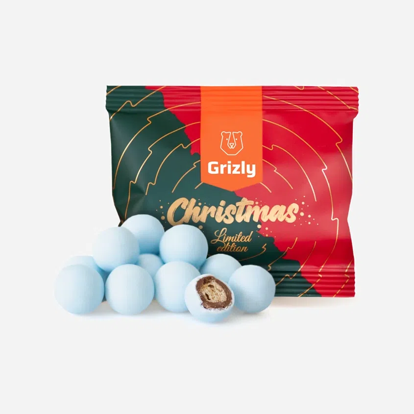 Křupavé sněhové kuličky modré