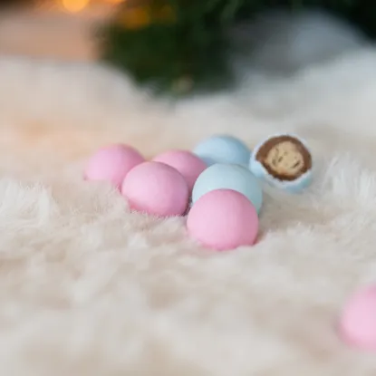 Křupavé sněhové kuličky růžové