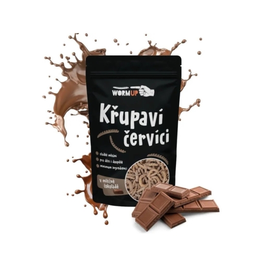 Křupaví červíci mléčná čokoláda