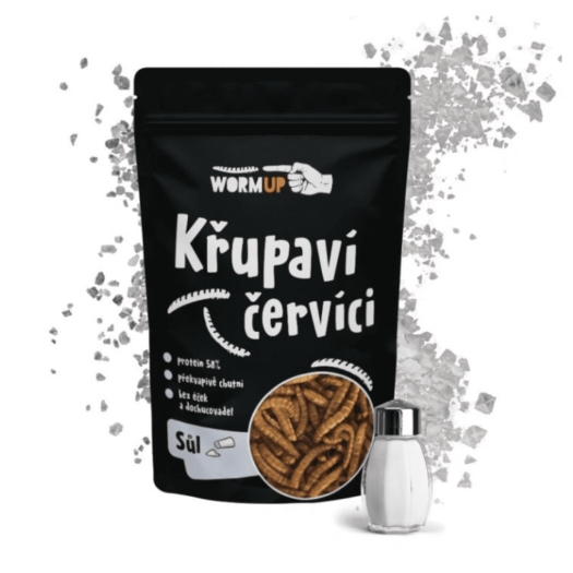 Křupaví červíci se solí