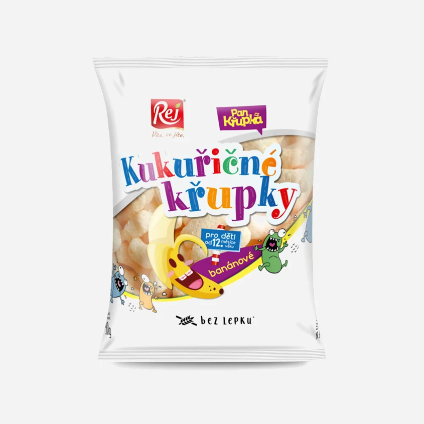 Křupky kukuřičné banánové