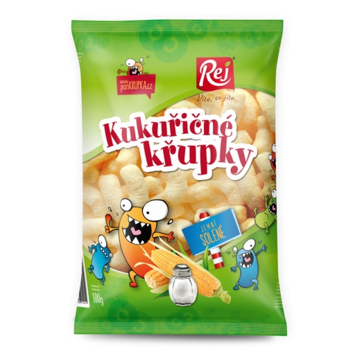 Křupky kukuřičné jemně solené