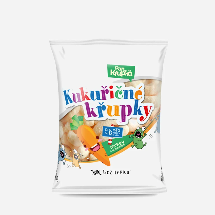 Křupky kukuřičné mrkev a ananas