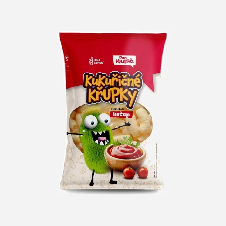 Křupky s příchutí kečup