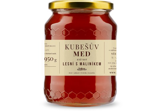 Kubesuv med Med kvetový lesný s maliníkom