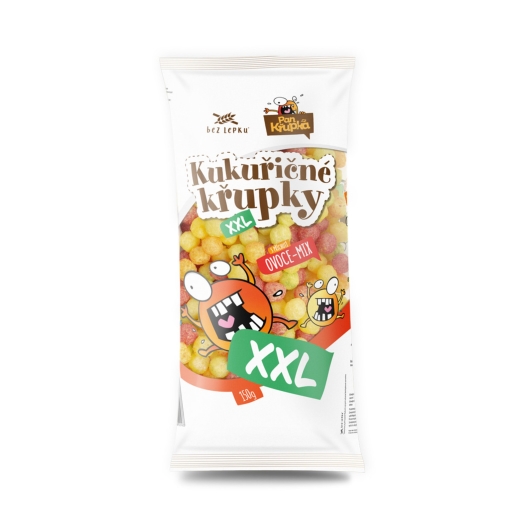 Kukuřičné křupky XXL s ovocnou příchutí