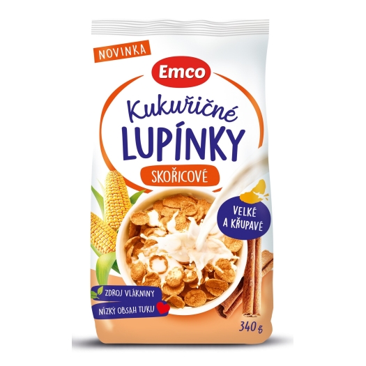 Kukuřičné lupínky skořicové