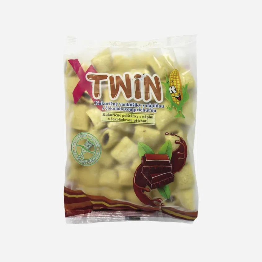 Kukuřičné polštářky s čokoládovou náplní