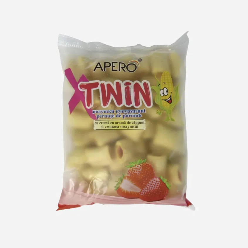 Kukuřičné polštářky s jahodovou náplní