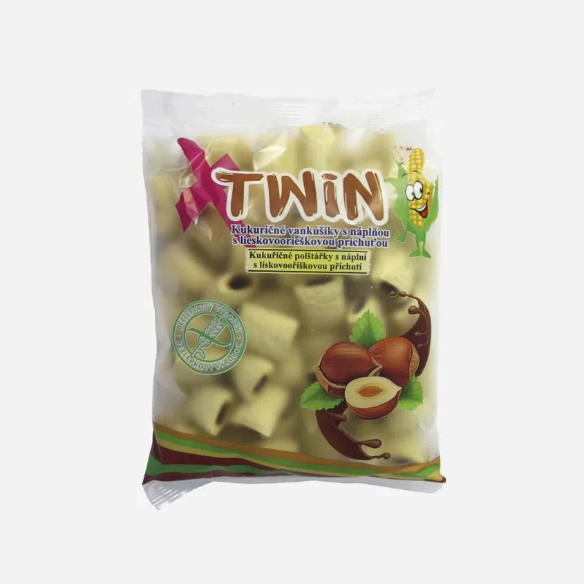 Kukuřičné polštářky s lískooříškovou náplní