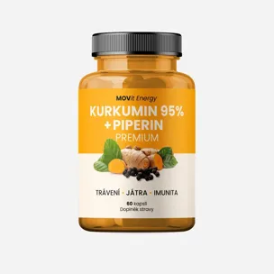 Kurkumin extrakt 95 % a Piperin 6 x 60 tablet